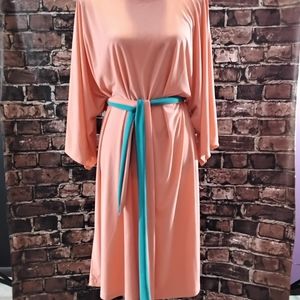 Womens Peach MSK Peach Dress Large